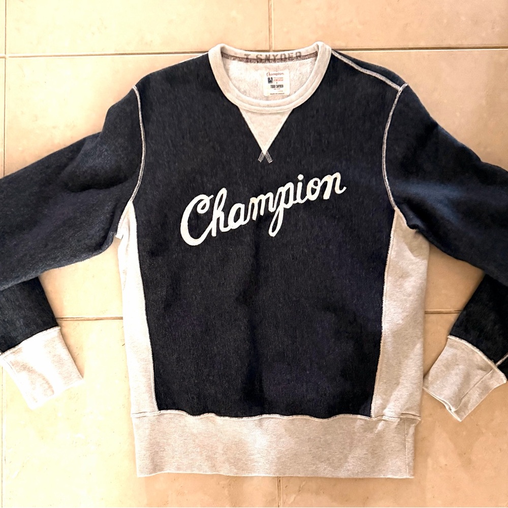 Champion Todd Snyder Vintage Men's Two-Tone Crewneck Sweatshirt